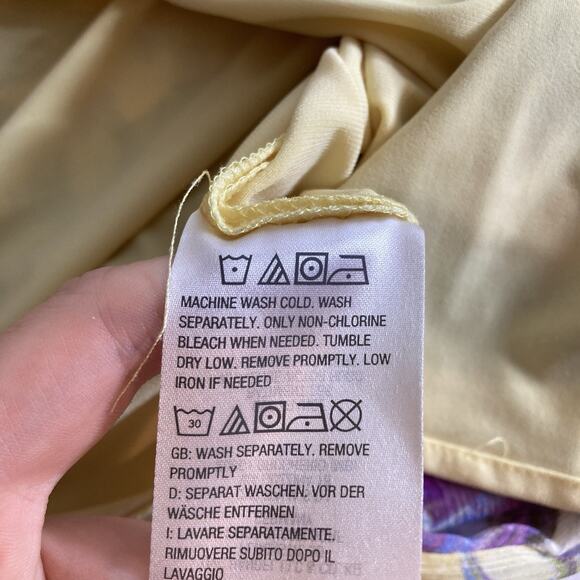 Susan Graver Yellow Floral Blouse - Picture 7 of 11